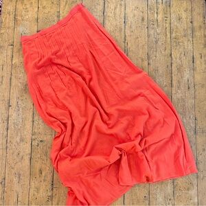 LOFT Vibrant Orange Maxi Skirt